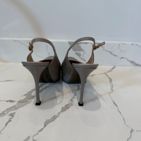 YSL Tribtoo Slingback, Grey, Size 41 1/2 - Picture 5 of 6